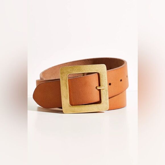 Free‎ People Squared Up Leather Belt M/L - Picture 2 of 5